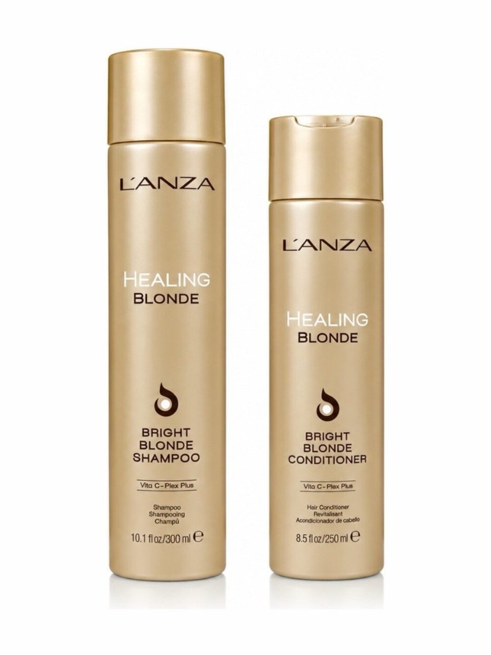 L’ANZA Healing Blonde Bright Blonde Shampoo & Conditioner Set 10.1 + 8.5 fl oz